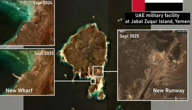 استحداثات-عسكرية-إماراتية-اسرائيلية-في-جزيرة-زقر-اليمن-البحر-الاحمر-1130×580
